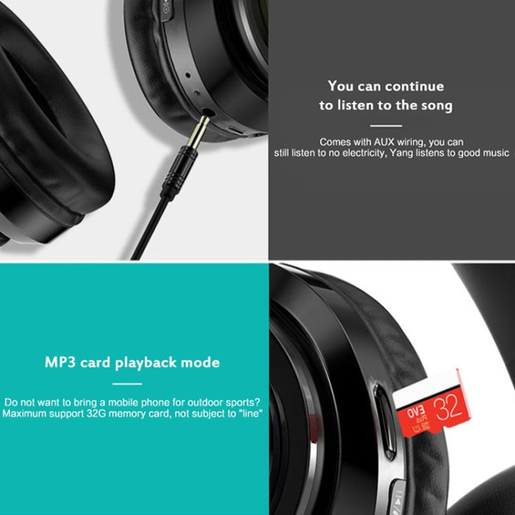 B39 Wireless Bluetooth V5.0 Headset (Black Red) - Headset & Headphone by PMC TechLife | Online Shopping South Africa | PMC TechLife
