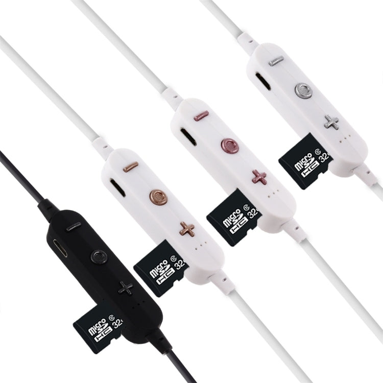 F17 Bluetooth 4.2 Hanging Neck Design Bluetooth Headset, Support Music Play & Switching & Volume Control & Answer(Rose Gold) - Neck-mounted Earphone by PMC TechLife | Online Shopping South Africa | PMC TechLife