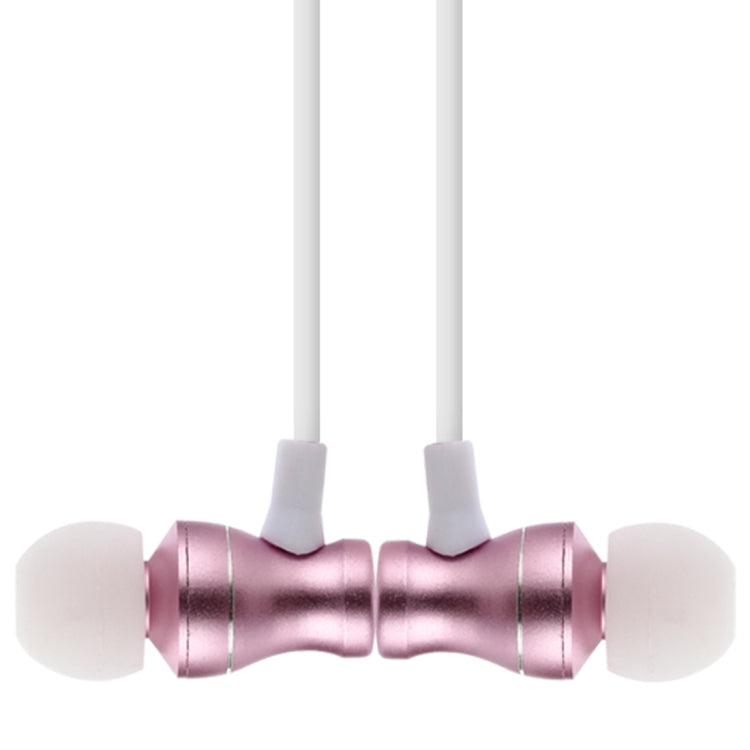 F106 Bluetooth 4.2 Hanging Neck Design Bluetooth Headset, Support Music Play & Switching & Volume Control & Answer(Rose Gold) - Neck-mounted Earphone by PMC TechLife | Online Shopping South Africa | PMC TechLife