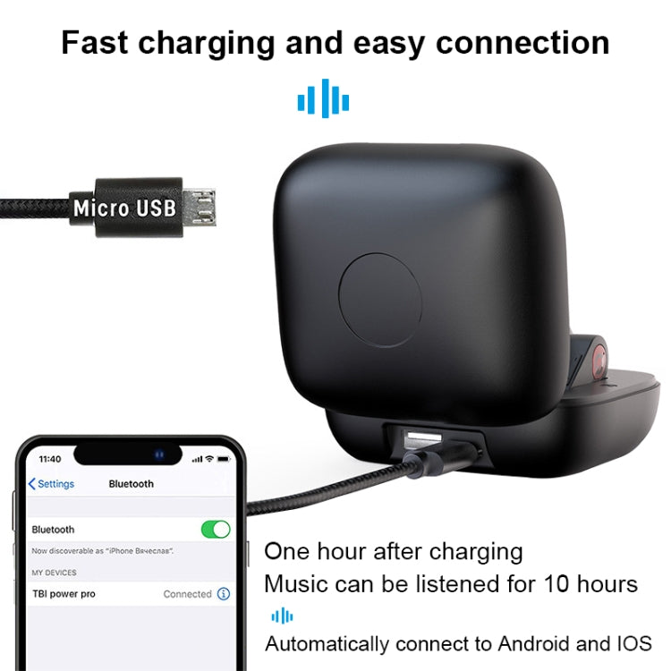 Q83 Wireless Ear-mounted Sports Bluetooth Earphone with Charging Box, Supports Three-screen LED Power Display & Power Bank - Bluetooth Earphone by PMC TechLife | Online Shopping South Africa | PMC TechLife