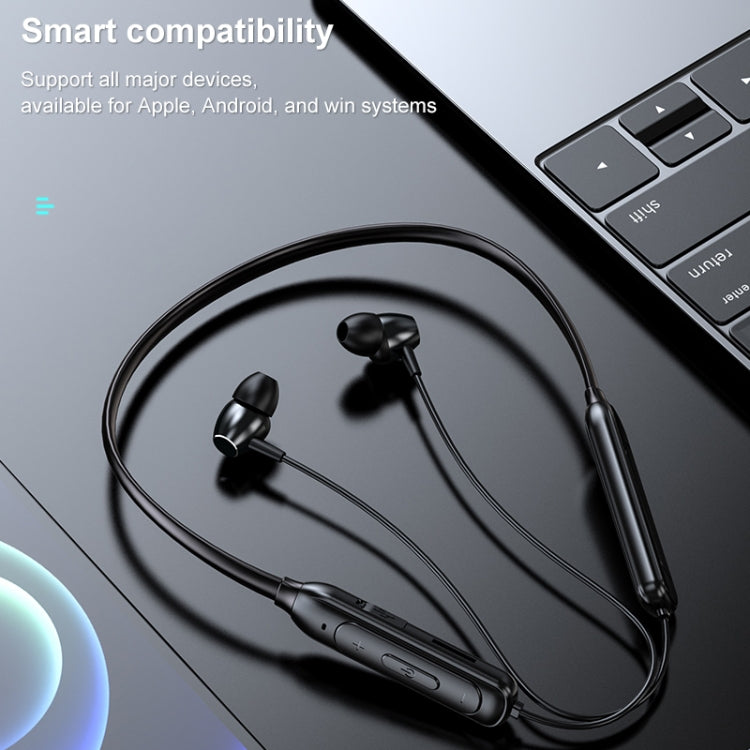 M61 Bluetooth 5.1 Business Sport Magnetic Metal Stereo Neck-mounted Bluetooth Earphone(Black) - Neck-mounted Earphone by PMC TechLife | Online Shopping South Africa | PMC TechLife