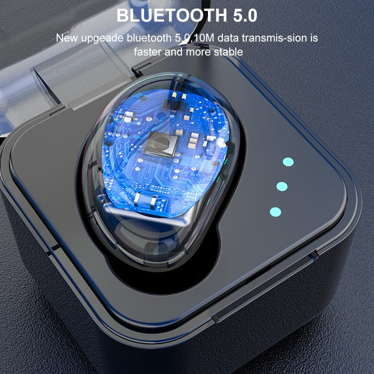 M-B8 Bluetooth 5.0 Mini Invisible In-ear Stereo Wireless Bluetooth Earphone with Charging Box (White) - TWS Earphone by PMC TechLife | Online Shopping South Africa | PMC TechLife