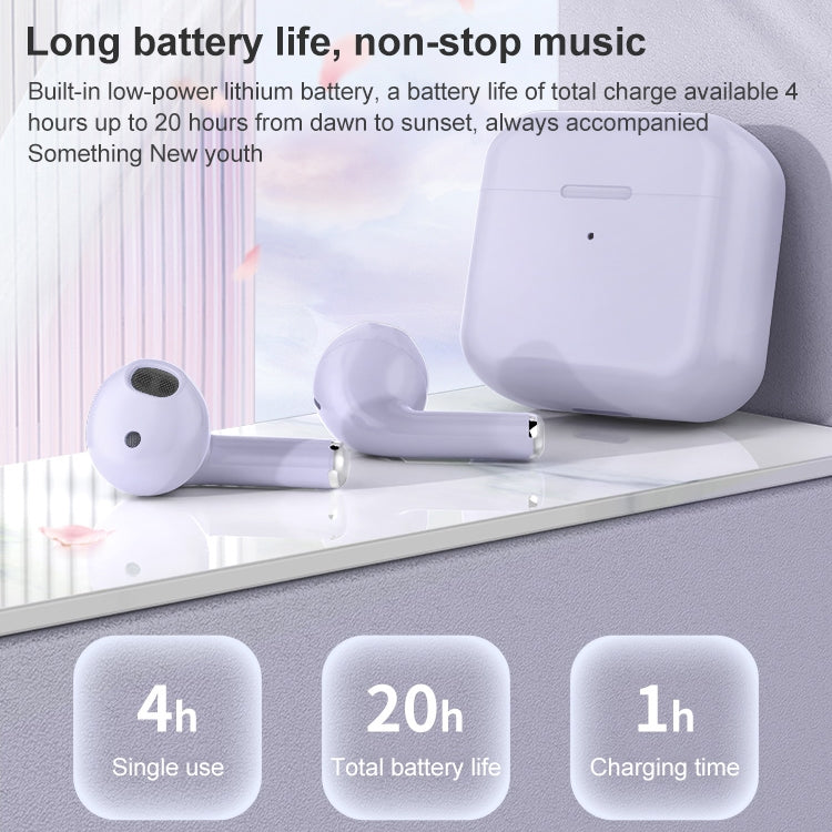 Mijiaer TN22 Bluetooth 5.1 True Wireless Stereo Bluetooth Earphone(Purple) - TWS Earphone by PMC TechLife | Online Shopping South Africa | PMC TechLife