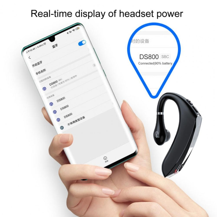 DS800 Bluetooth 5.0 Universal Hanging Ear Style Business Sports Wireless Bluetooth Earphone, Classic Version (Black) - Bluetooth Earphone by PMC TechLife | Online Shopping South Africa | PMC TechLife