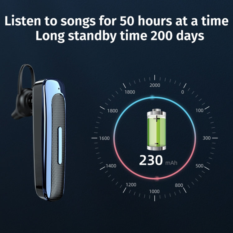 E1 Smart Noise Reduction Unilateral Ear-mounted Bluetooth Earphone (Red Black) - Bluetooth Earphone by PMC TechLife | Online Shopping South Africa | PMC TechLife