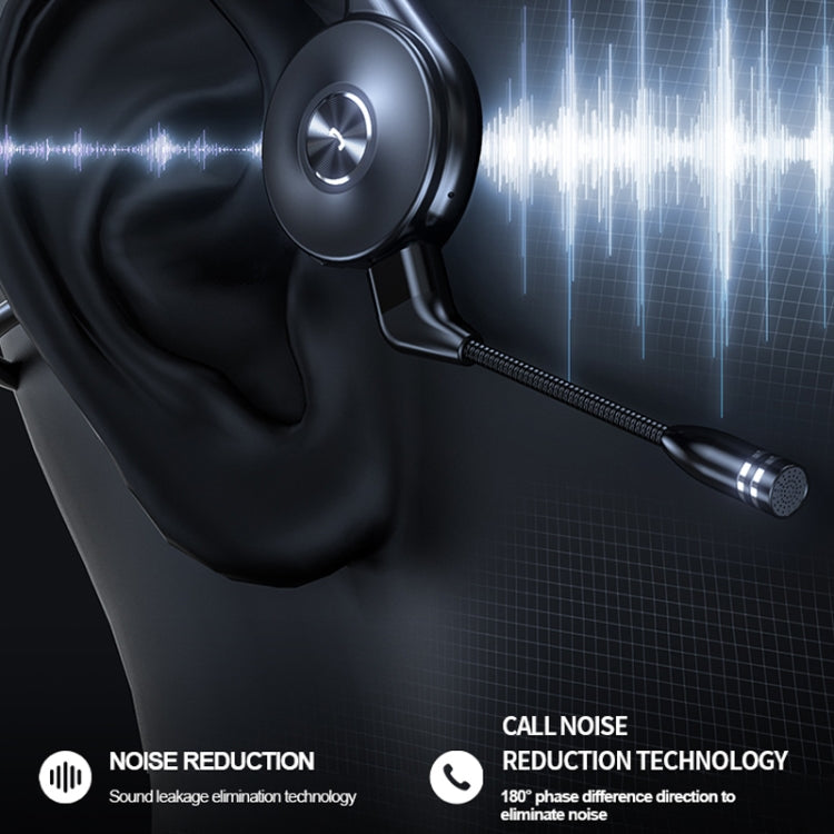 M-1 Back-mounted Touch Noise Reduction Bone Conduction Bluetooth Earphone with Detachable Microphone (Blue) - Headset & Headphone by PMC TechLife | Online Shopping South Africa | PMC TechLife