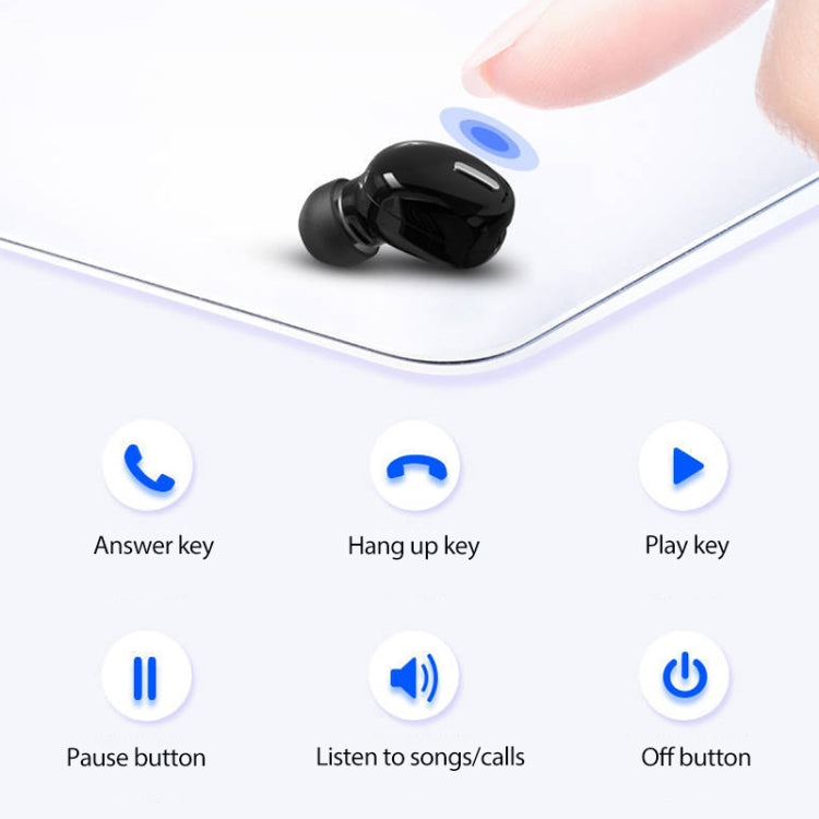 X9 Wireless Bluetooth 5.0 Mini In-Ear Unilateral Earphone(White) - Bluetooth Earphone by PMC TechLife | Online Shopping South Africa | PMC TechLife
