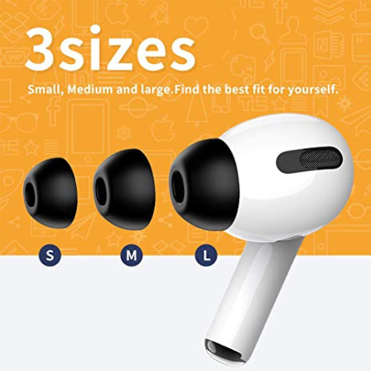 ZS0164 Slow Rebound Foam Earmuffs for AirPods Pro, Size: M (Black) - Anti-dust & Ear Caps by PMC TechLife | Online Shopping South Africa | PMC TechLife