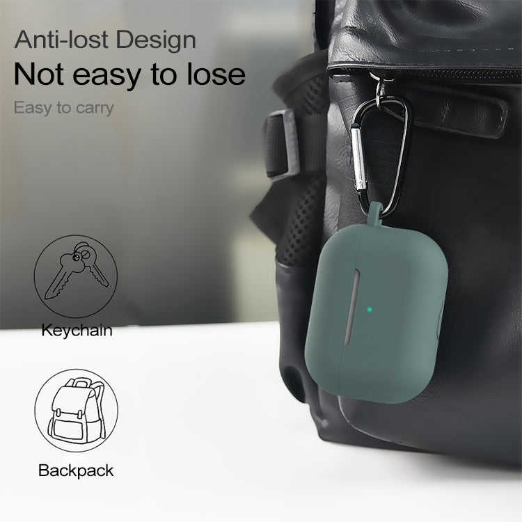 For AirPods Pro 5 in 1 Silicone Earphone Protective Case + Earphone Bag + Earphones Buckle + Hook + Anti-lost Rope Set(Black) - For AirPods Pro by PMC TechLife | Online Shopping South Africa | PMC TechLife | Buy Now Pay Later Mobicred