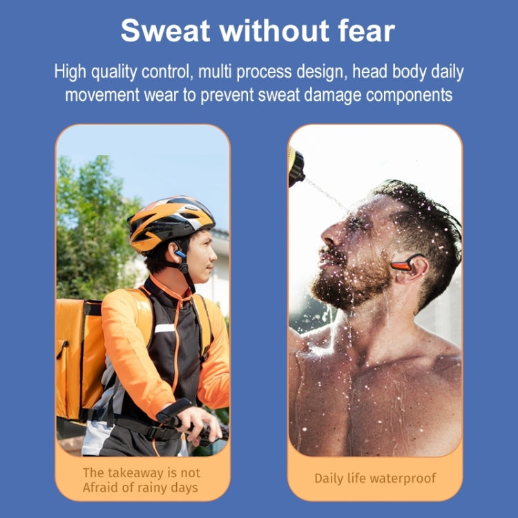 M-D8 IPX5 Waterproof Bone Passage Bluetooth Hanging Ear Wireless Earphone (Black) - Bluetooth Earphone by PMC TechLife | Online Shopping South Africa | PMC TechLife