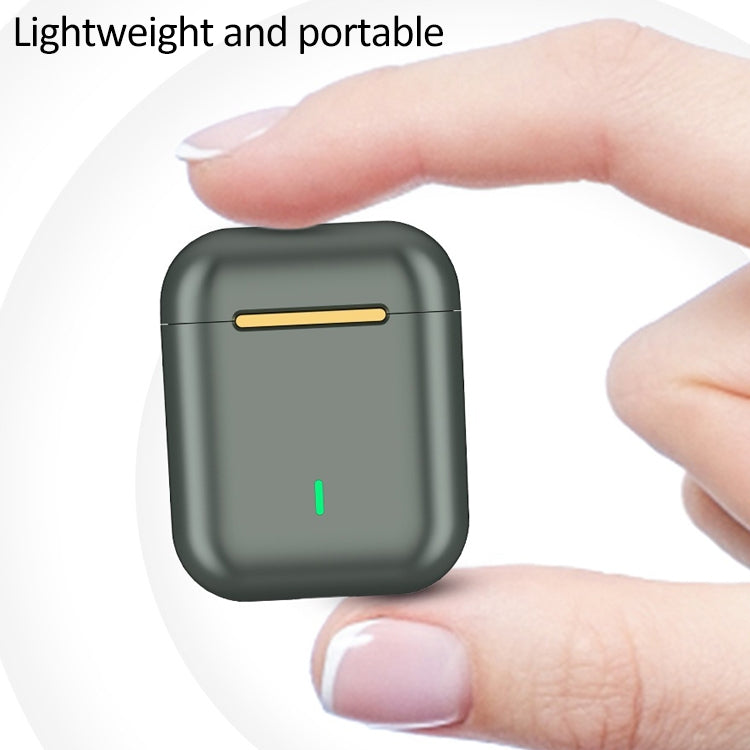 J18 Bluetooth 5.0 TWS Wireless Binaural Bluetooth Earphone with Charging Box(Green) - TWS Earphone by PMC TechLife | Online Shopping South Africa | PMC TechLife