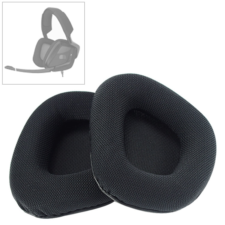 2 Pairs For Corsair Void RGB Pro Headphone Cushion Mesh Cloth Cover Earmuffs Replacement Earpads - Earmuff & Pad by PMC TechLife | Online Shopping South Africa | PMC TechLife