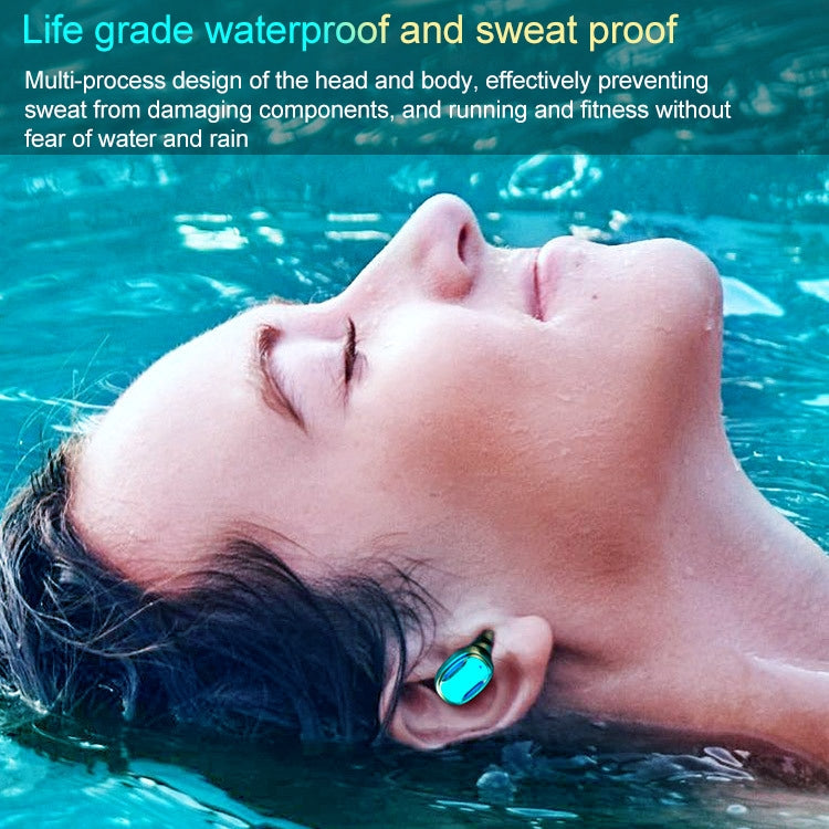 A22 English Version Pull-out Digital Display Bluetooth Earphone with Magnetic Charging Box, Support Touch Light & Power Bank (Black) - Bluetooth Earphone by PMC TechLife | Online Shopping South Africa | PMC TechLife