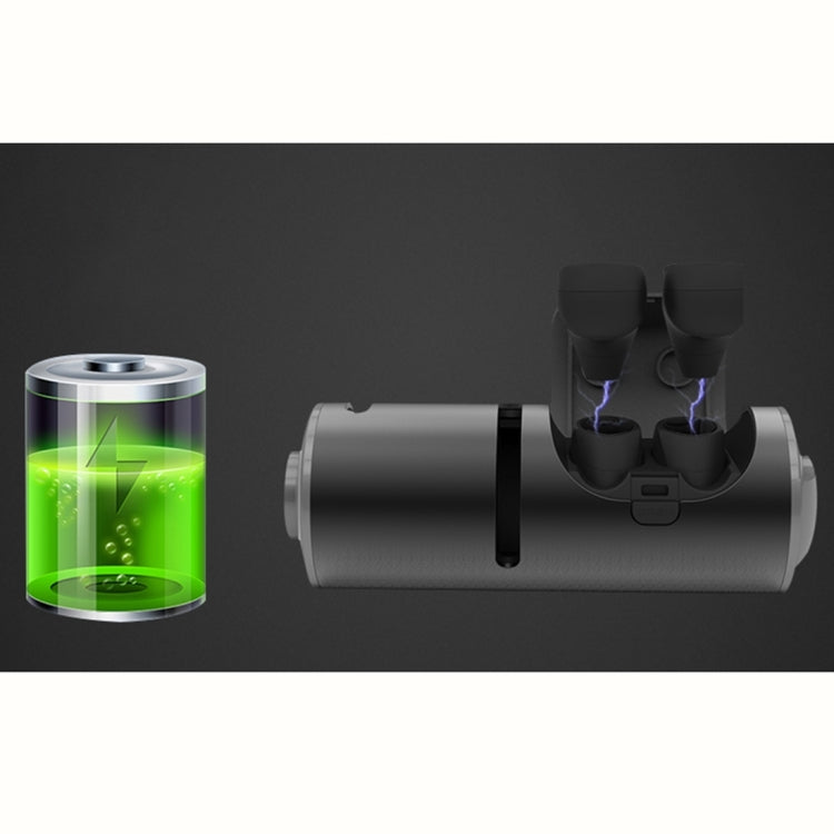 3 in 1 TWS Mini Waterproof Bluetooth 4.2 Wireless Earphone + Audio + Charging Box(Black) - free shipping - PMC TechLife - Order now!