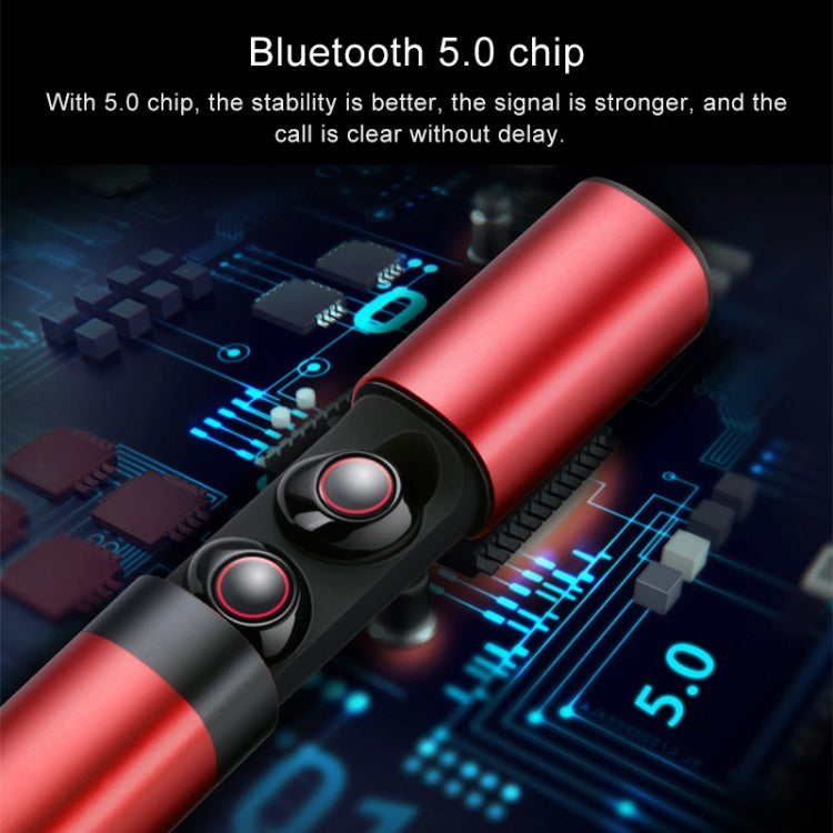 Drawer Type S2 Ear-in TWS Bluetooth V5.0 Wireless Earphones(Gold) - TWS Earphone by PMC TechLife | Online Shopping South Africa | PMC TechLife