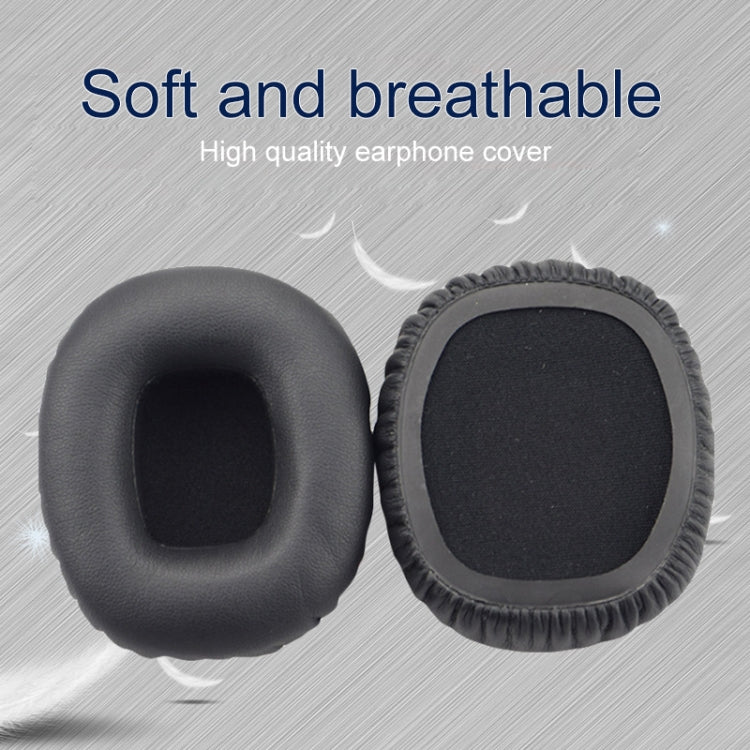 For JBL J55 / J55a / J55i Headphones Imitation Leather + Foam Soft Earphone Protective Cover Earmuffs, One Pair(Black) - Earmuff & Pad by PMC TechLife | Online Shopping South Africa | PMC TechLife