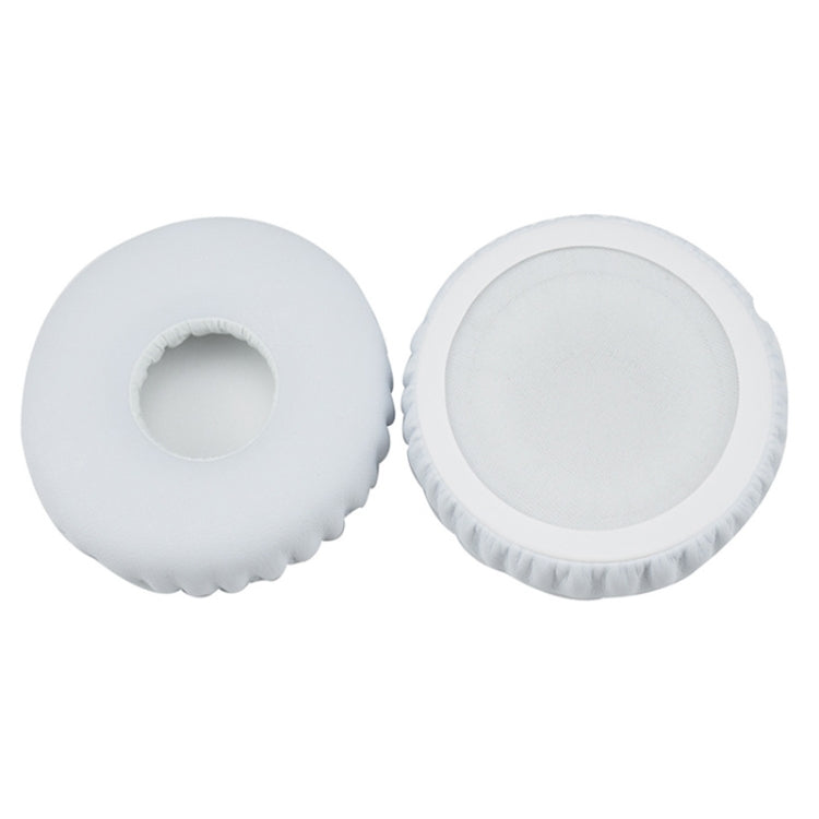 For JBL E40BT / T450 Headphones Imitation Leather + Foam Soft Earphone Protective Cover Earmuffs, One Pair(White) - Earmuff & Pad by PMC TechLife | Online Shopping South Africa | PMC TechLife