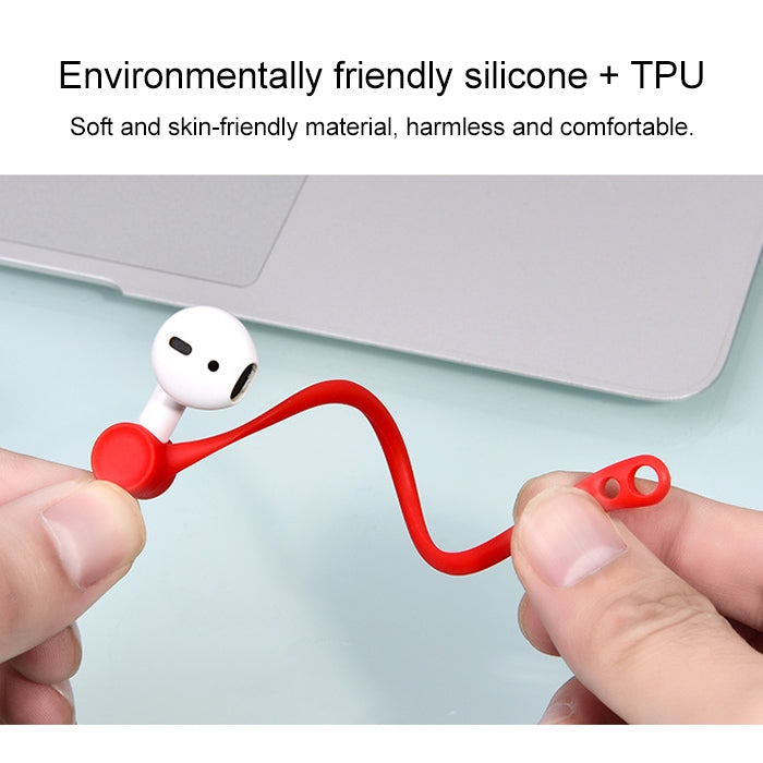 Wireless Headphones Lanyard Anti-lost Headphones for Apple AirPods 1 / 2(White) - Anti-lost & Holder by PMC TechLife | Online Shopping South Africa | PMC TechLife