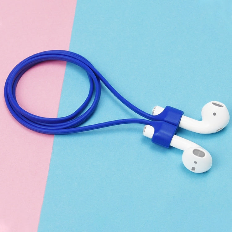 Wireless Bluetooth Headset Anti-lost Rope Magnetic Silicone Lanyard for Apple AirPods 1 / 2(Blue) - Anti-lost & Holder by PMC TechLife | Online Shopping South Africa | PMC TechLife