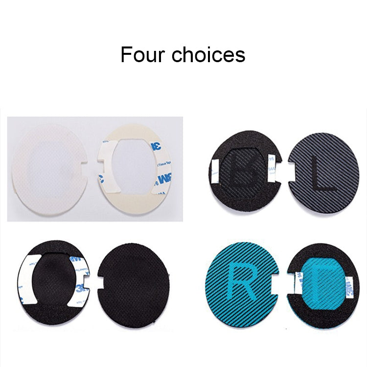 1 Pair Soft Earmuff Headphone Jacket with LR Cotton for BOSE QC2 / QC15 / AE2 / QC25 / QC35(Black Blue) - Earmuff & Pad by PMC TechLife | Online Shopping South Africa | PMC TechLife