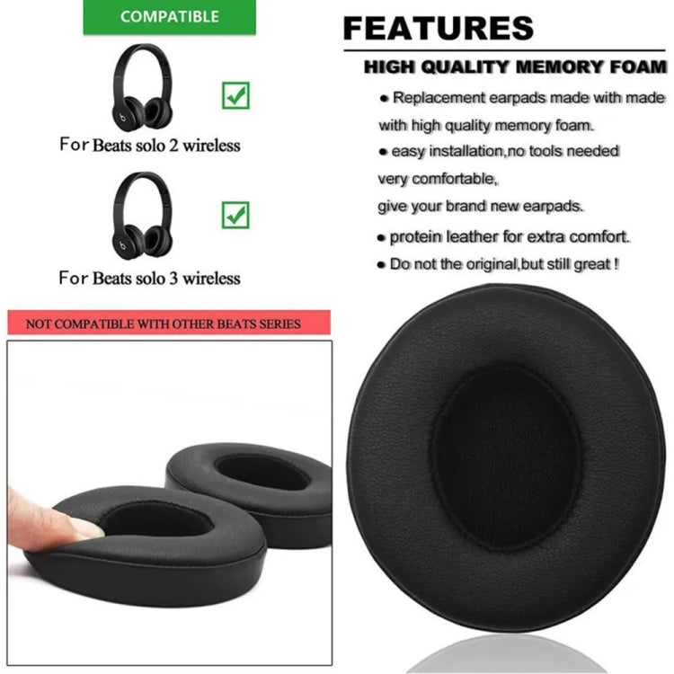 1 Pair Soft Sponge Earmuff Headphone Jacket for Beats Studio 2.0(Blue) - Earmuff & Pad by PMC TechLife | Online Shopping South Africa | PMC TechLife