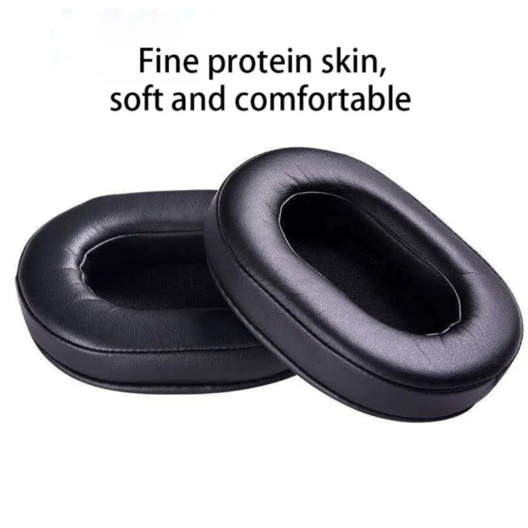 1 Pair Soft Sponge Earmuff Headphone Jacket for Audio-technica ATH-MSR7 / M50X / M20 / M40 / M40X(Black) - Earmuff & Pad by PMC TechLife | Online Shopping South Africa | PMC TechLife