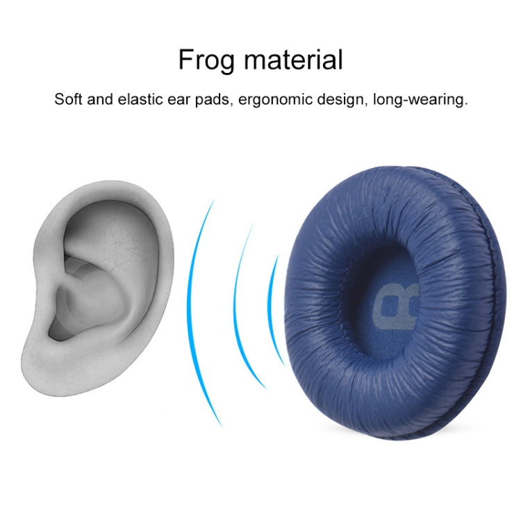 2 PCS For JBL Tune 600BTNC / T500BT / T450BT Earphone Cushion Cover Earmuffs Replacement Earpads with Mesh(Black) - Earmuff & Pad by PMC TechLife | Online Shopping South Africa | PMC TechLife