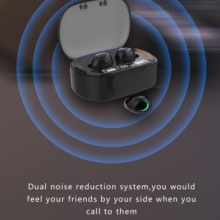 MD06 Mini In-ear TWS Wireless Touch Digital Display Bluetooth Earphone (Black) - TWS Earphone by PMC TechLife | Online Shopping South Africa | PMC TechLife
