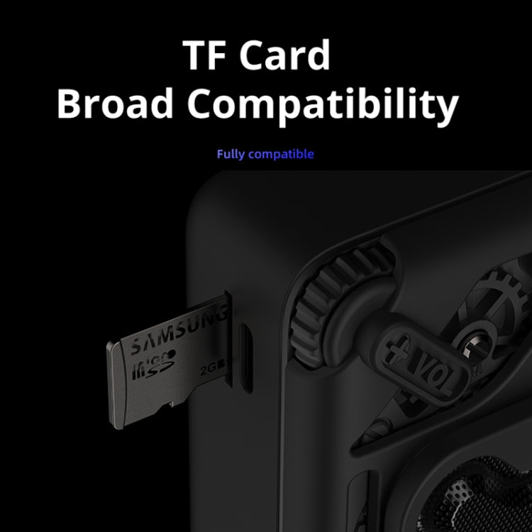 D MOOSTER D16 Portable HiFi Bluetooth 5.3 Speaker, Support TF Card (White) - free shipping - PMC TechLife - Order now!