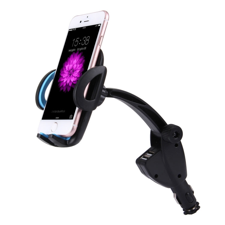 HC006 2 in 1 Car Charger & 360 Rotation Holder, Random Color Delivery, For iPhone, Galaxy, Huawei, Xiaomi, LG, HTC and other Smartphones of width 47-92mm Smartphone - Car Holders by PMC TechLife | Online Shopping South Africa | PMC TechLife