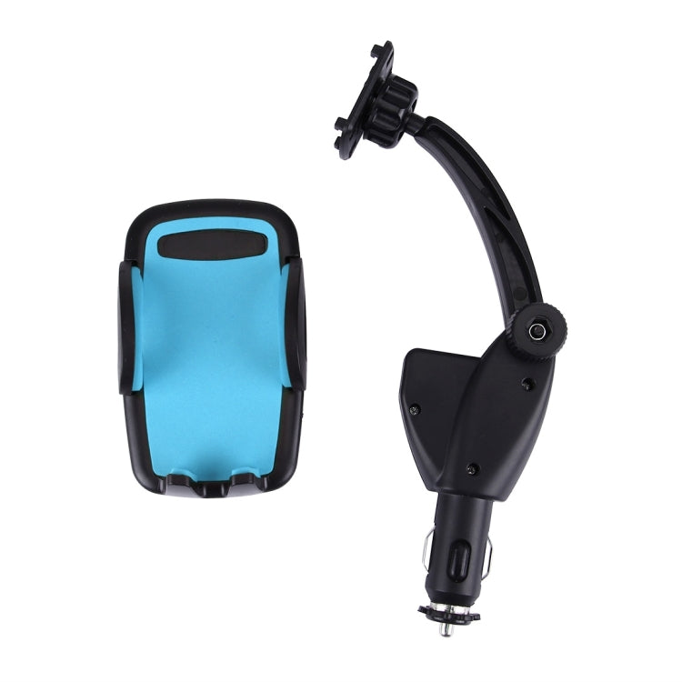 HC006 2 in 1 Car Charger & 360 Rotation Holder, Random Color Delivery, For iPhone, Galaxy, Huawei, Xiaomi, LG, HTC and other Smartphones of width 47-92mm Smartphone - Car Holders by PMC TechLife | Online Shopping South Africa | PMC TechLife