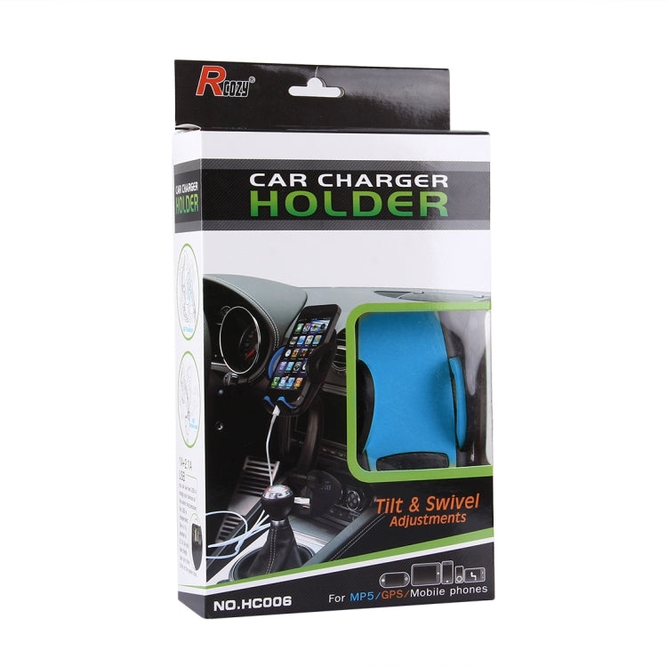HC006 2 in 1 Car Charger & 360 Rotation Holder, Random Color Delivery, For iPhone, Galaxy, Huawei, Xiaomi, LG, HTC and other Smartphones of width 47-92mm Smartphone - Car Holders by PMC TechLife | Online Shopping South Africa | PMC TechLife