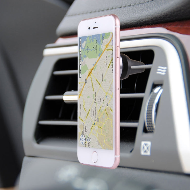 Car Magnetic Air Vent Mount Dock Holder with Quick-snap , For iPhone, Galaxy, Huawei, Xiaomi, LG, HTC and other Smartphones(Grey) - Car Holders by PMC TechLife | Online Shopping South Africa | PMC TechLife