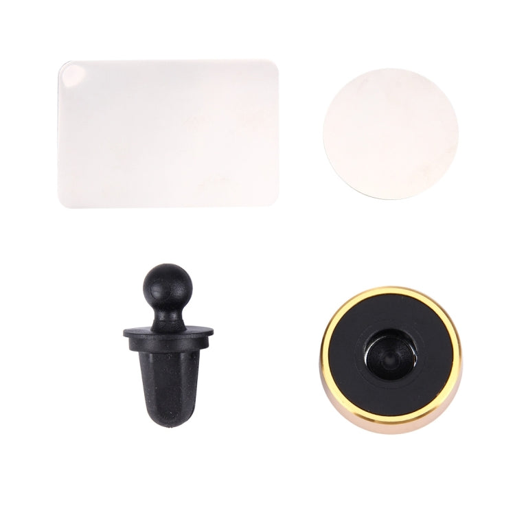 Car Magnetic Air Vent Mount Dock Holder with Quick-snap, For iPhone, Galaxy, Huawei, Xiaomi, LG, HTC and other Smartphones(Gold) - Car Holders by PMC TechLife | Online Shopping South Africa | PMC TechLife