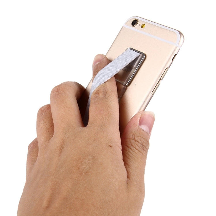 2 in 1 Adjustable Universal Mini Adhesive Holder Stand + Slim Finger Grip, Size: 7.3 x 2.2 x 0.3 cm(Silver) - Ring Holder by PMC TechLife | Online Shopping South Africa | PMC TechLife