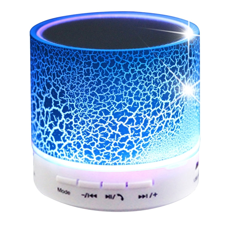 A9 Mini Portable Glare Crack Bluetooth Stereo Speaker with LED Light, Built-in MIC, Support Hands-free Calls & TF Card(Blue) - free shipping - PMC TechLife - Order now!