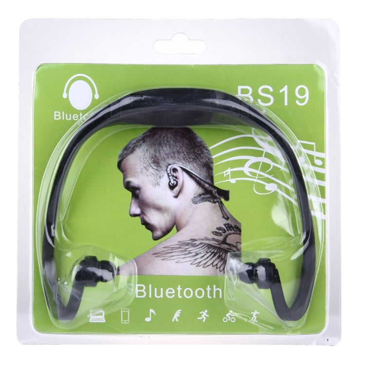 BS19 Life Sweatproof Stereo Wireless Sports Bluetooth Earbud Earphone In-ear Headphone Headset with Hands Free Call, For Smart Phones & iPad & Laptop & Notebook & MP3 or Other Bluetooth Audio Devices(Black) - Sport Earphone by PMC TechLife | Online Shopping South Africa | PMC TechLife