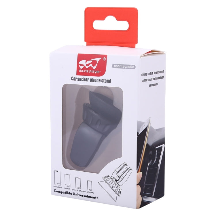 Silicone Sucker Universal Car Air Vent Phone Holder Stand Mount , For iPhone, Samsung, Sony, Lenovo, HTC, Huawei, and other Smartphones(Black) - Car Holders by PMC TechLife | Online Shopping South Africa | PMC TechLife