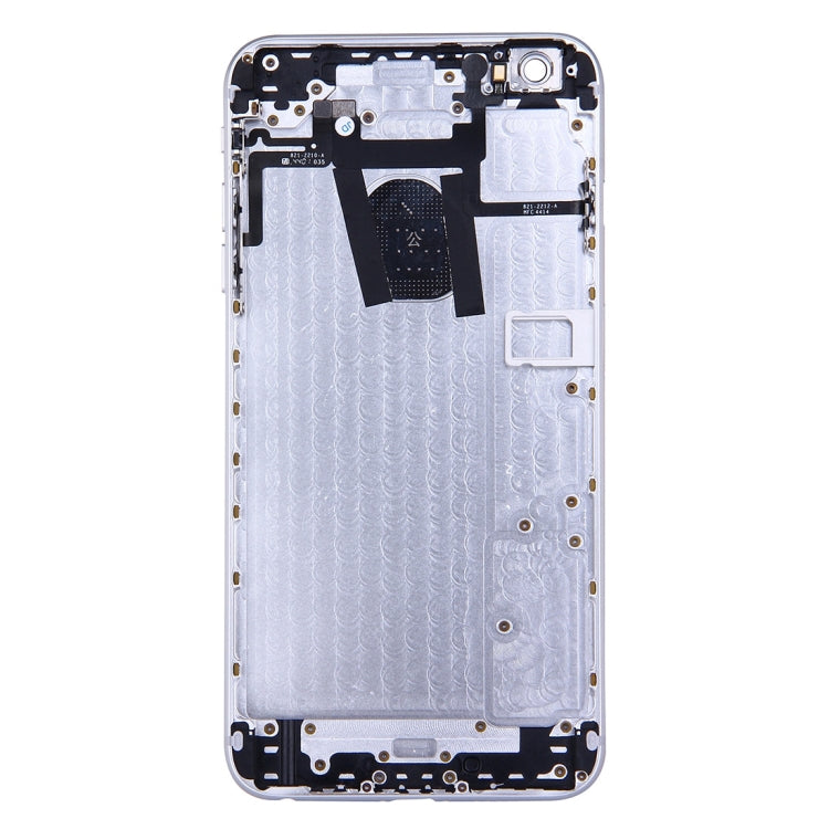 Full Housing Back Cover with Power Button & Volume Button Flex Cable for iPhone 6 Plus(Silver) - iPhone 6/6 Plus Parts by PMC TechLife | Online Shopping South Africa | PMC TechLife