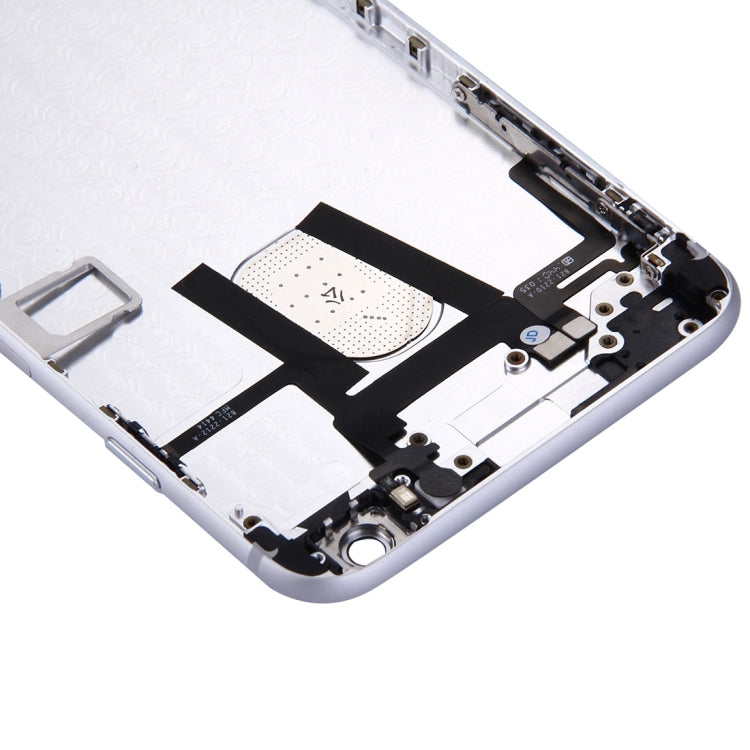 Full Housing Back Cover with Power Button & Volume Button Flex Cable for iPhone 6 Plus(Silver) - iPhone 6/6 Plus Parts by PMC TechLife | Online Shopping South Africa | PMC TechLife
