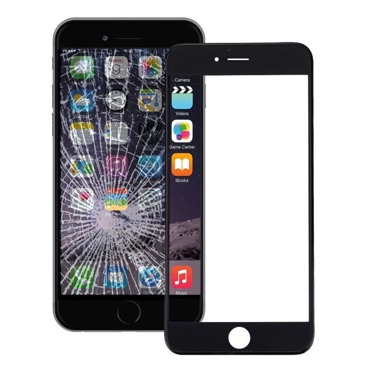 Front Screen Outer Glass Lens with Front LCD Screen Bezel Frame & OCA Optically Clear Adhesive for iPhone 6 Plus(Black) - free shipping - PMC TechLife - Order now!
