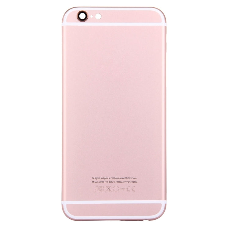5 in 1 for iPhone 6s (Back Cover + Card Tray + Volume Control Key + Power Button + Mute Switch Vibrator Key) Full Assembly Housing Cover(Rose Gold) - iPhone 6S/6S Plus Parts by PMC TechLife | Online Shopping South Africa | PMC TechLife