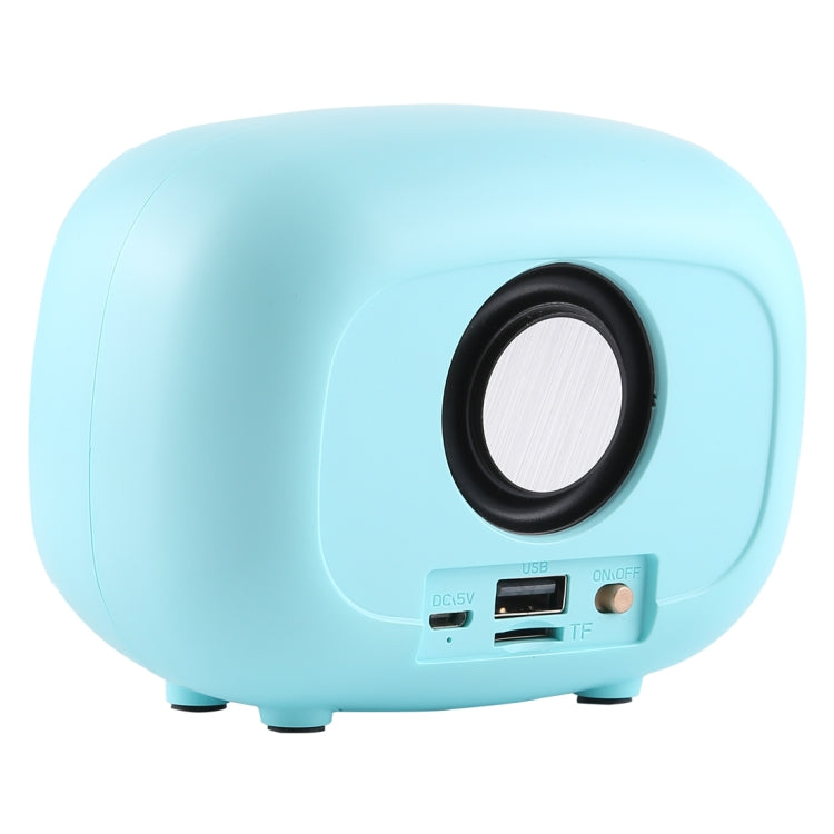 Q108 Retro Mini Wireless Bluetooth Speaker, Support Hands-free / TF Card / U disk / FM(Blue) - Mini Speaker by PMC TechLife | Online Shopping South Africa | PMC TechLife