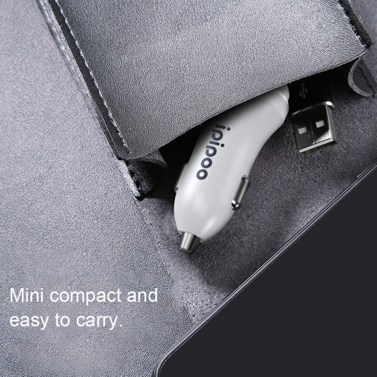 ipipoo XP-1 Dual USB Car Fast Charging Charger with Android Line (White) - free shipping - PMC TechLife - Order now!