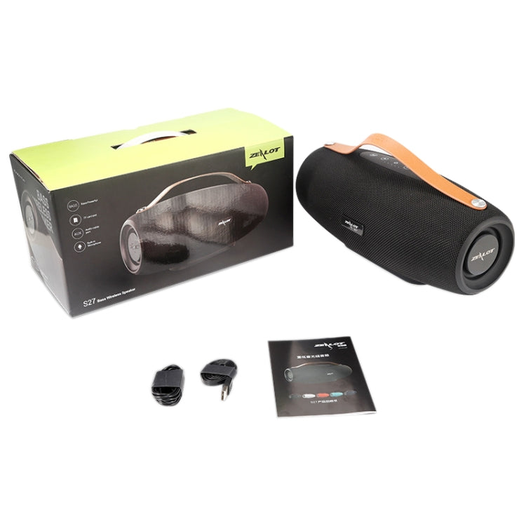 ZEALOT S27 Multifunctional Bass Wireless Bluetooth Speaker, Built-in Microphone, Support Bluetooth Call & AUX & TF Card & 1x93mm + 2x66mm Speakers(Black) - free shipping - PMC TechLife - Order now!