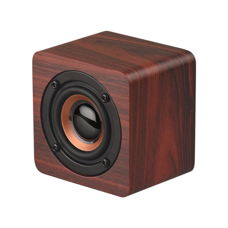 Q1 Wooden Mini Portable Mega Bass Wireless Bluetooth Speaker(Red) - Mini Speaker by PMC TechLife | Online Shopping South Africa | PMC TechLife