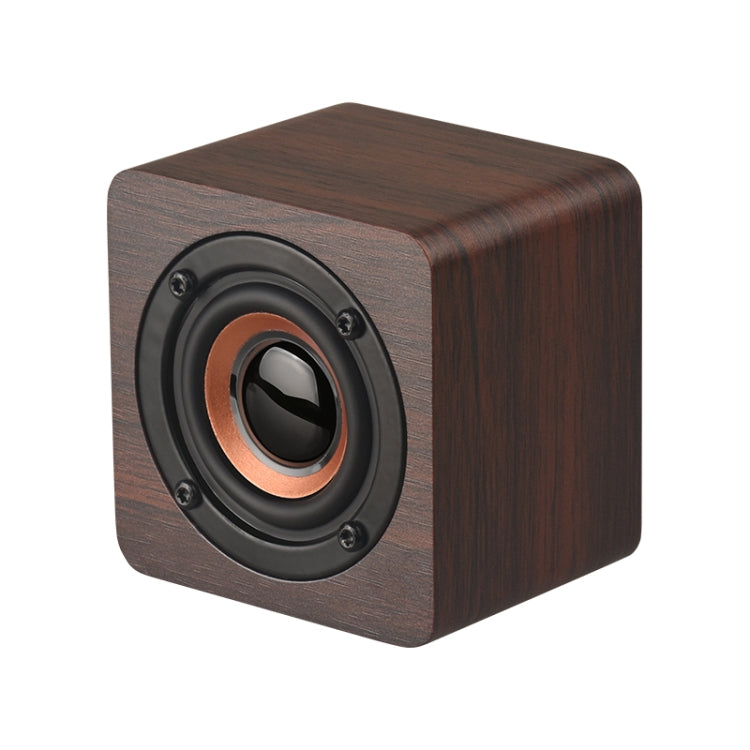 Q1 Wooden Mini Portable Mega Bass Wireless Bluetooth Speaker(Walnut wood) - Mini Speaker by PMC TechLife | Online Shopping South Africa | PMC TechLife