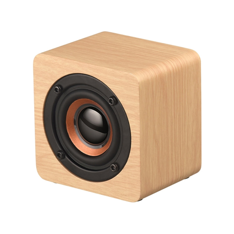 Q1 Wooden Mini Portable Mega Bass Wireless Bluetooth Speaker(Yellow) - Mini Speaker by PMC TechLife | Online Shopping South Africa | PMC TechLife