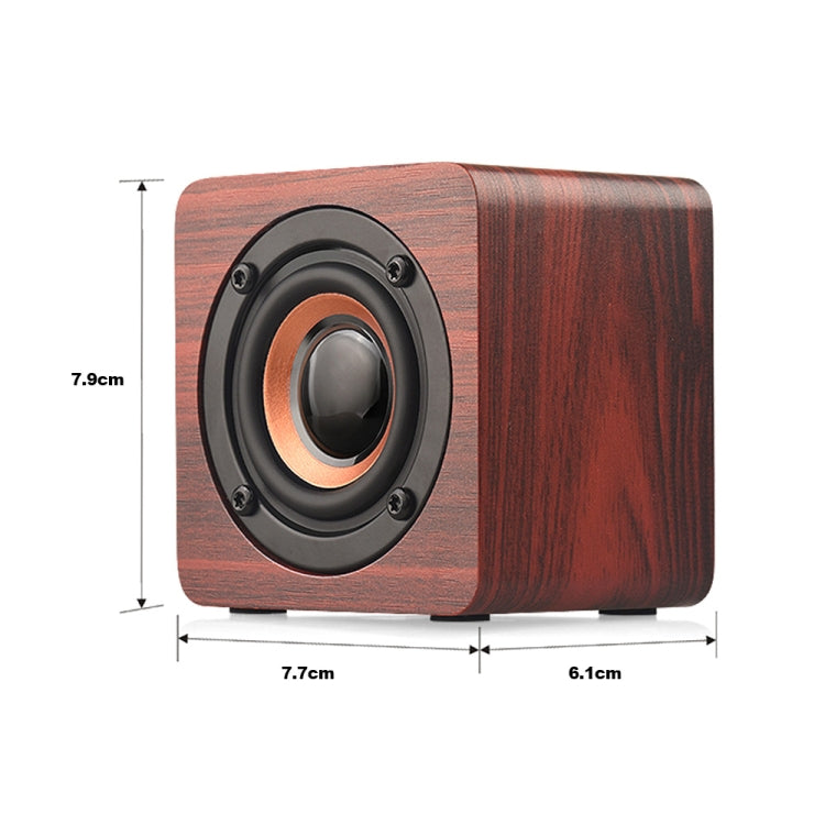 Q1 Wooden Mini Portable Mega Bass Wireless Bluetooth Speaker(Yellow) - Mini Speaker by PMC TechLife | Online Shopping South Africa | PMC TechLife