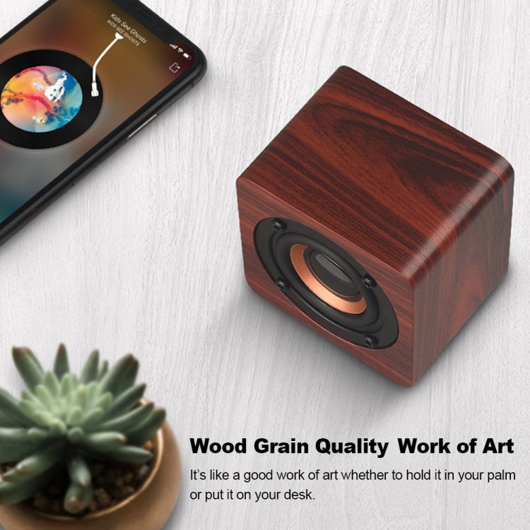 Q1 Wooden Mini Portable Mega Bass Wireless Bluetooth Speaker(Yellow) - Mini Speaker by PMC TechLife | Online Shopping South Africa | PMC TechLife